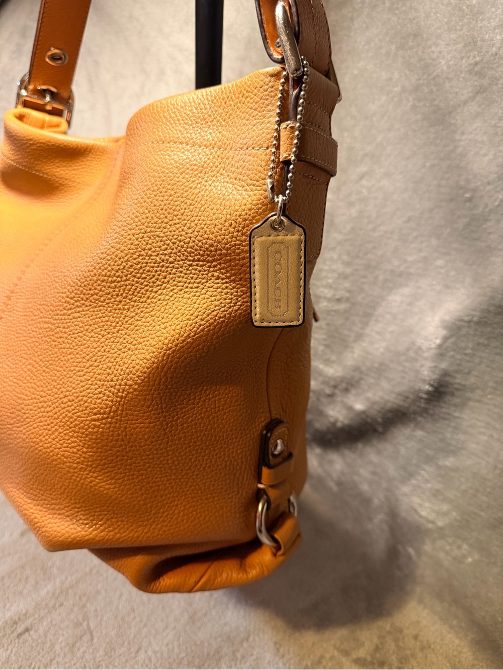 Coach Pebbled Cowhide Leather Shoulder Bag F15064 - Picture 5 of 14